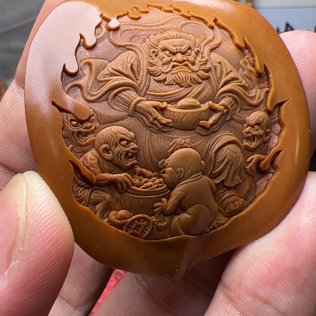 吊坠猴头核桃卡罗真的