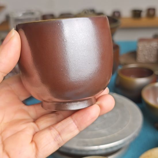 瓷坭兴陶柴烧主人杯