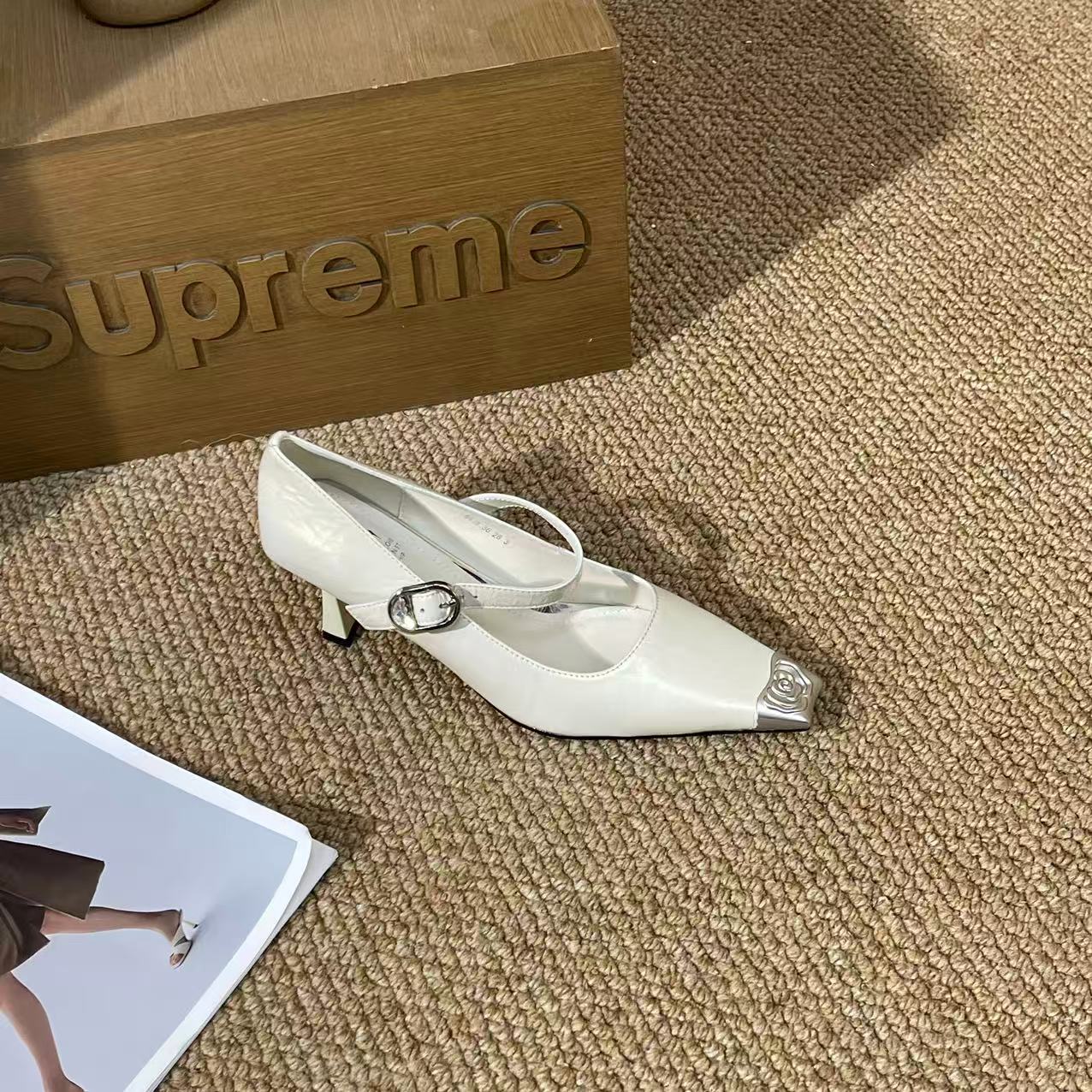 DJ时尚单鞋-A6619白色