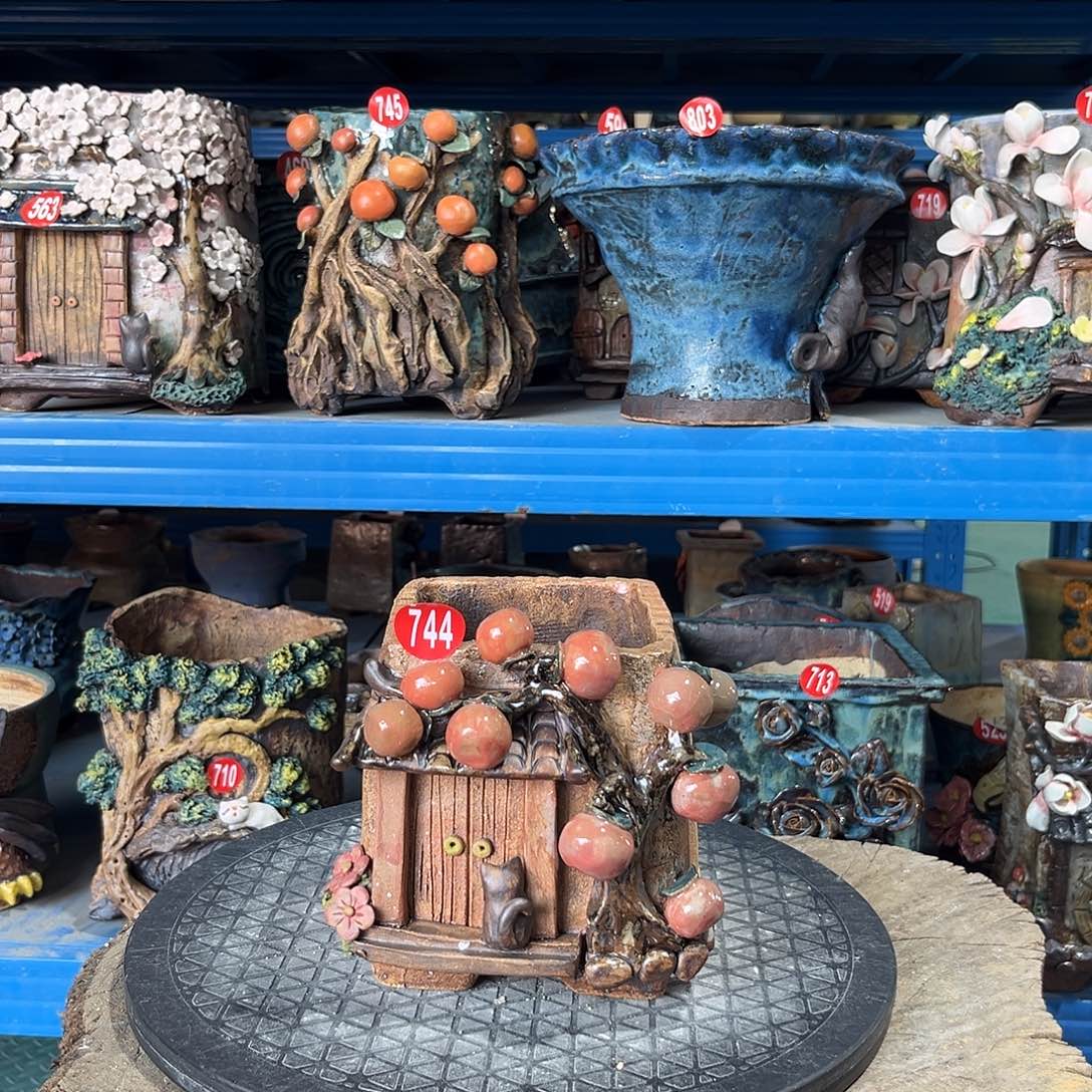 微瑕744 号陶然花器手工花盆