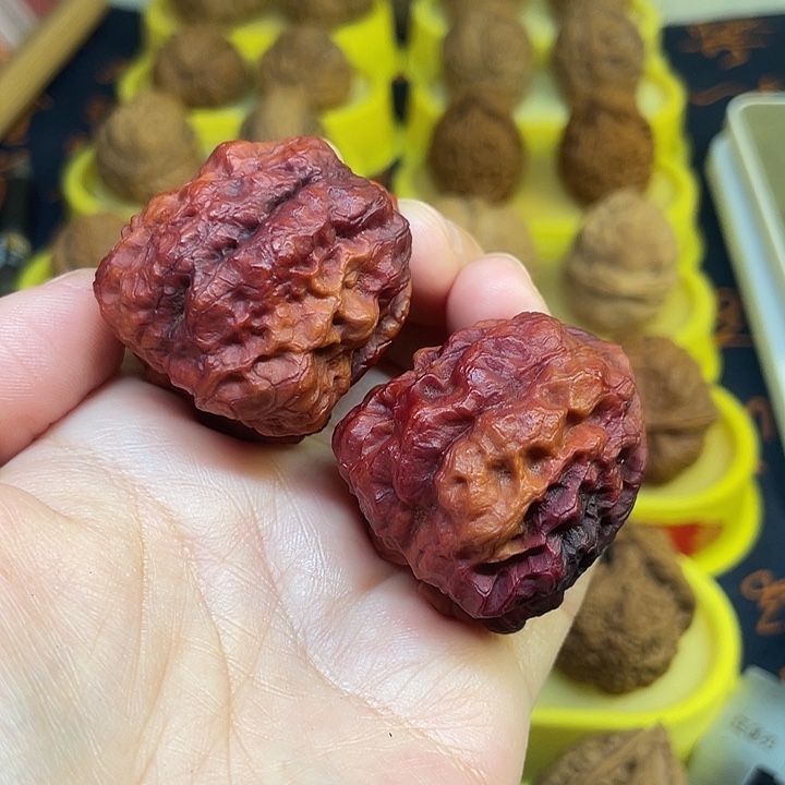 王***把件文玩核桃七彩山羊王41