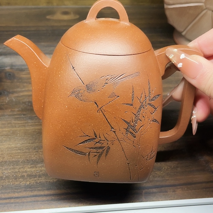 虾***行紫砂茶壶宜兴紫砂壶