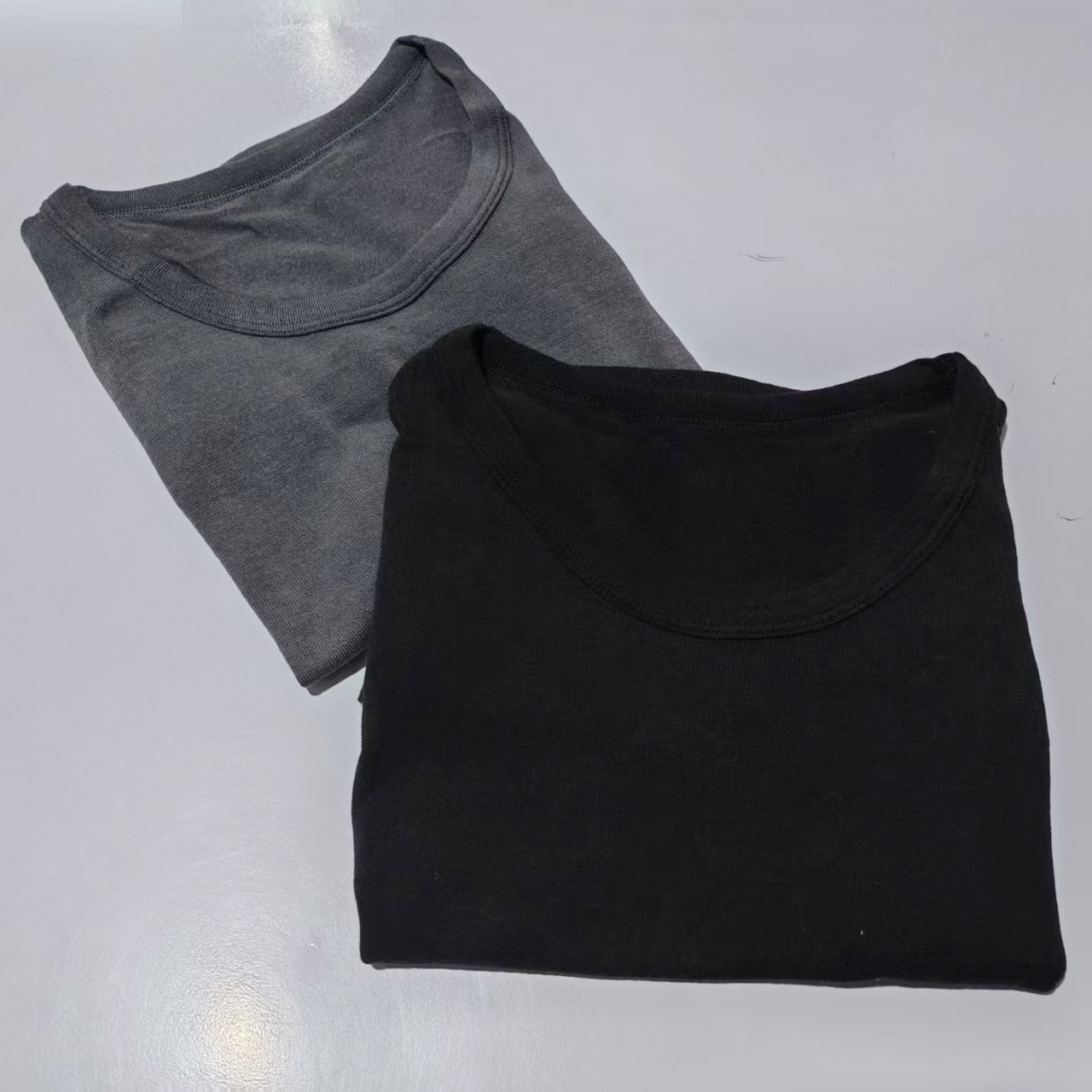 荟荟家--男士保暖背心打底内衣U领内搭修身秋冬时尚舒适-OS-165