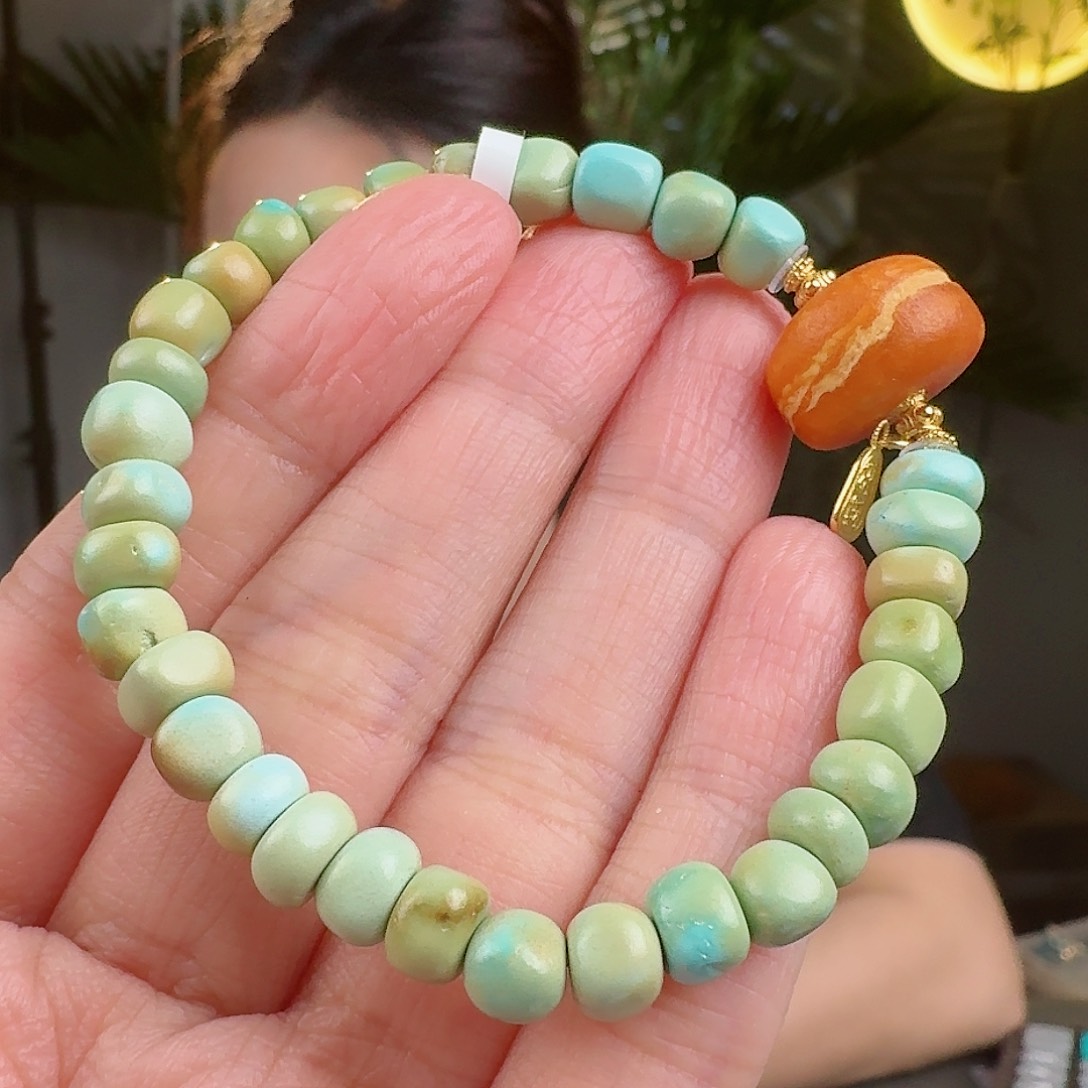 绿松石珠宝奇石未镶嵌美**m