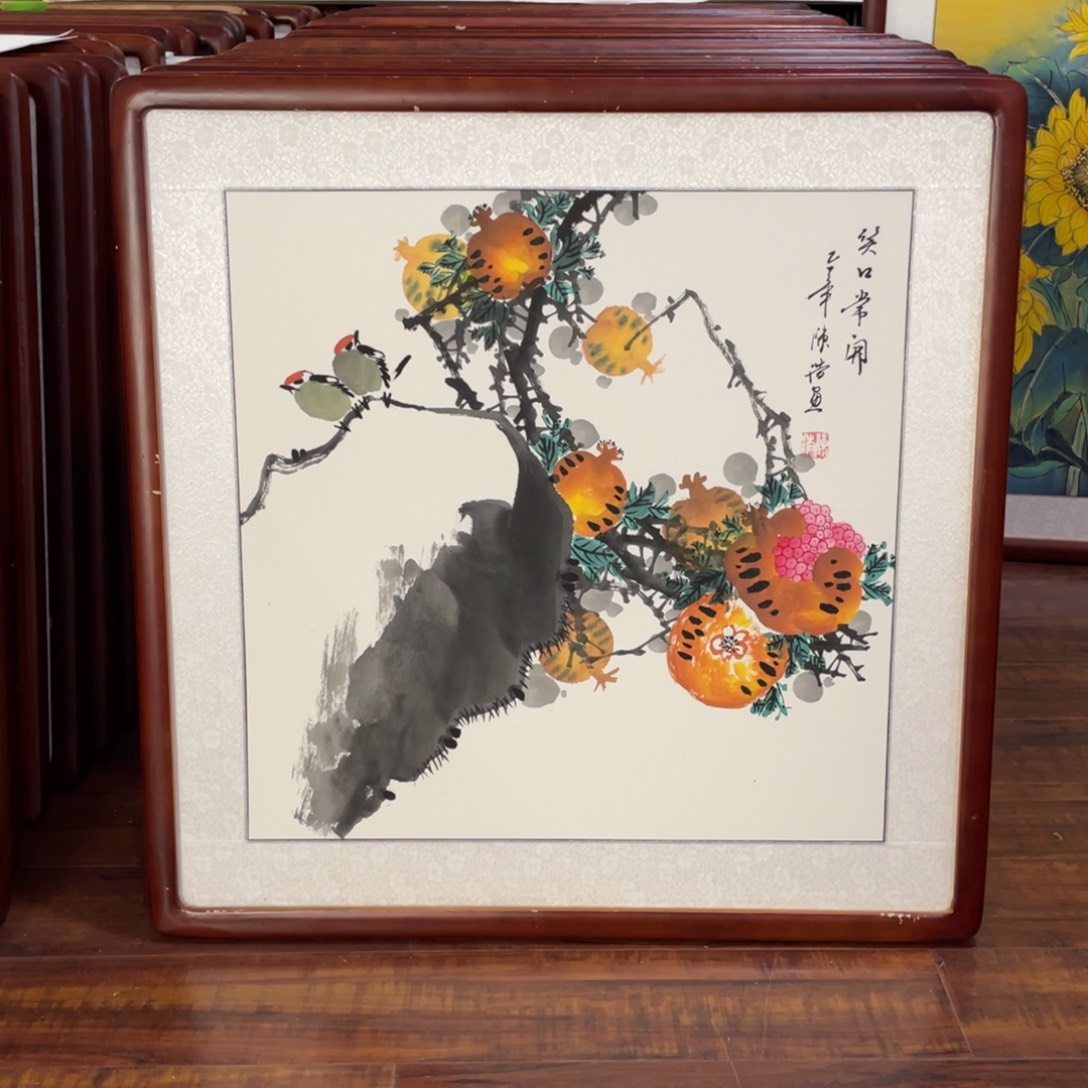 国画带框尺寸63*63厘米