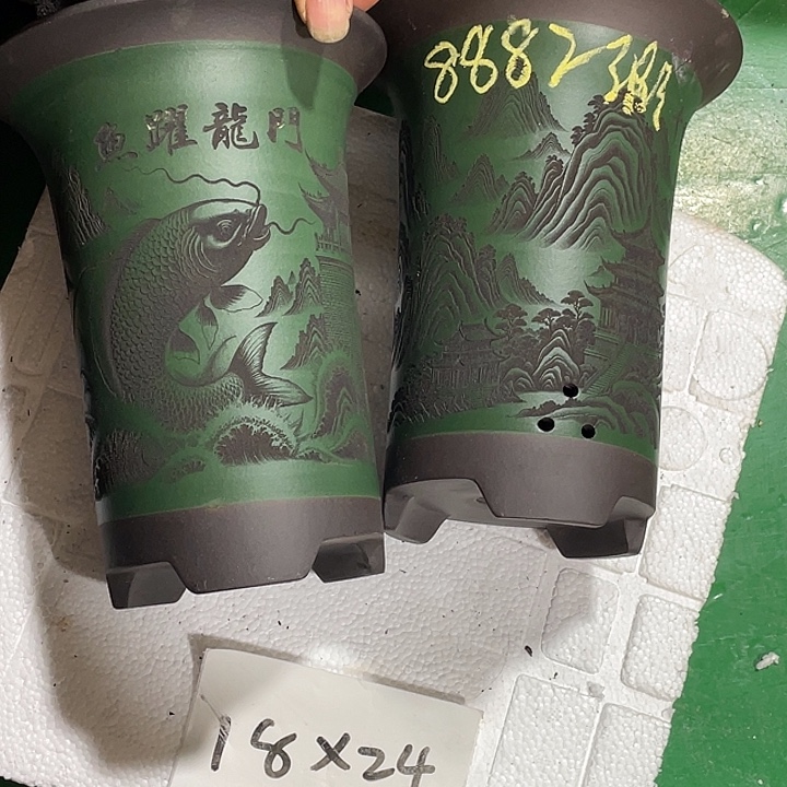 燊***紫砂花盆微瑕中号