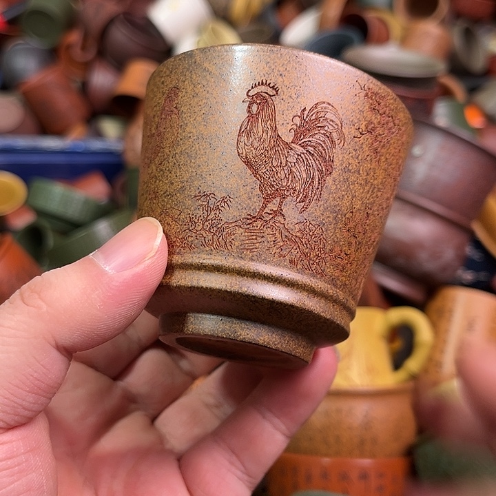 紫砂茶杯全手工紫砂主人杯