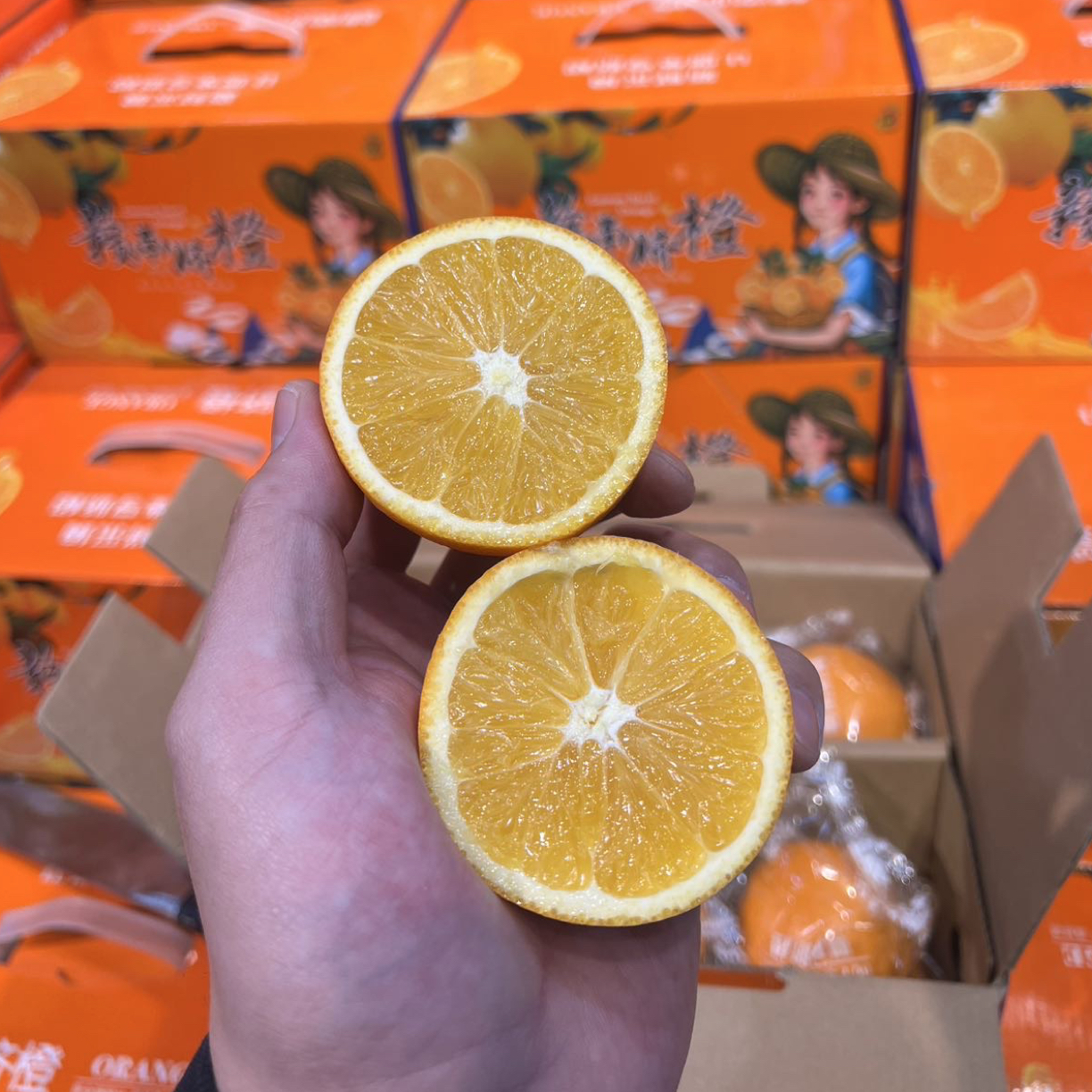 整箱5斤左右赣南脐橙 橙味浓郁水分足 包头同城送货上门