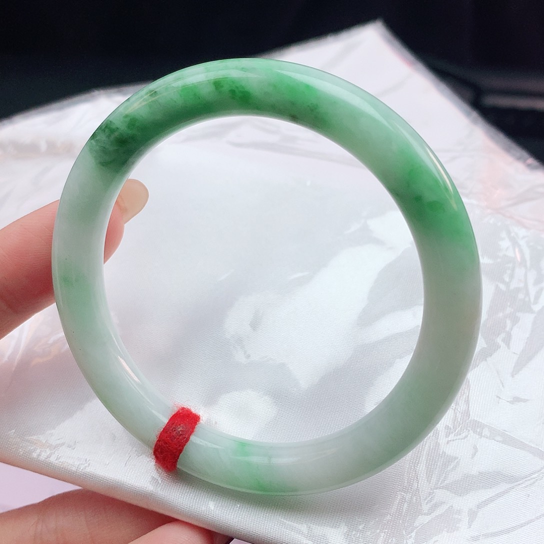 翡翠手镯未镶嵌54圆条882120