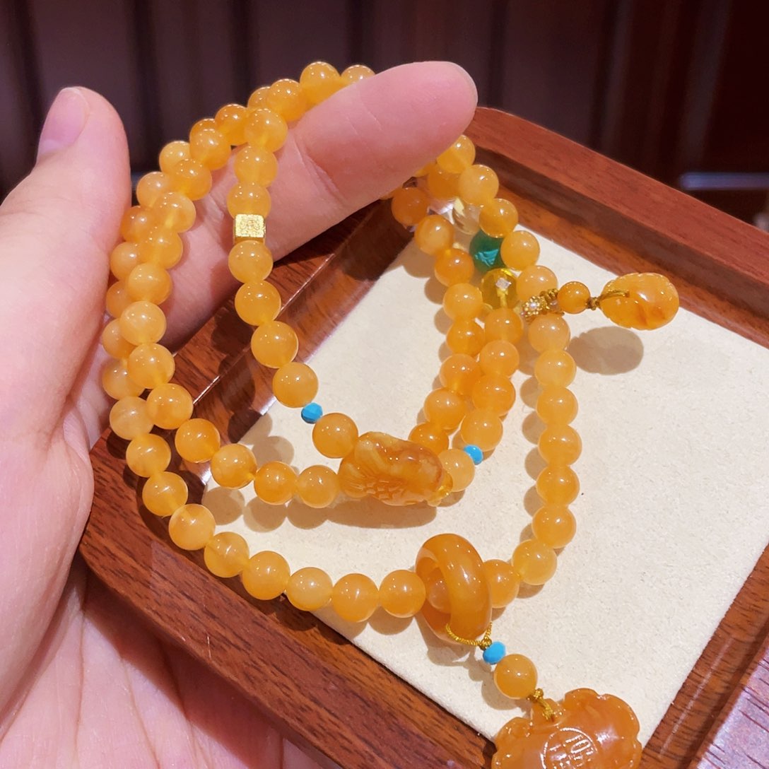 蜜蜡手链未镶嵌手串