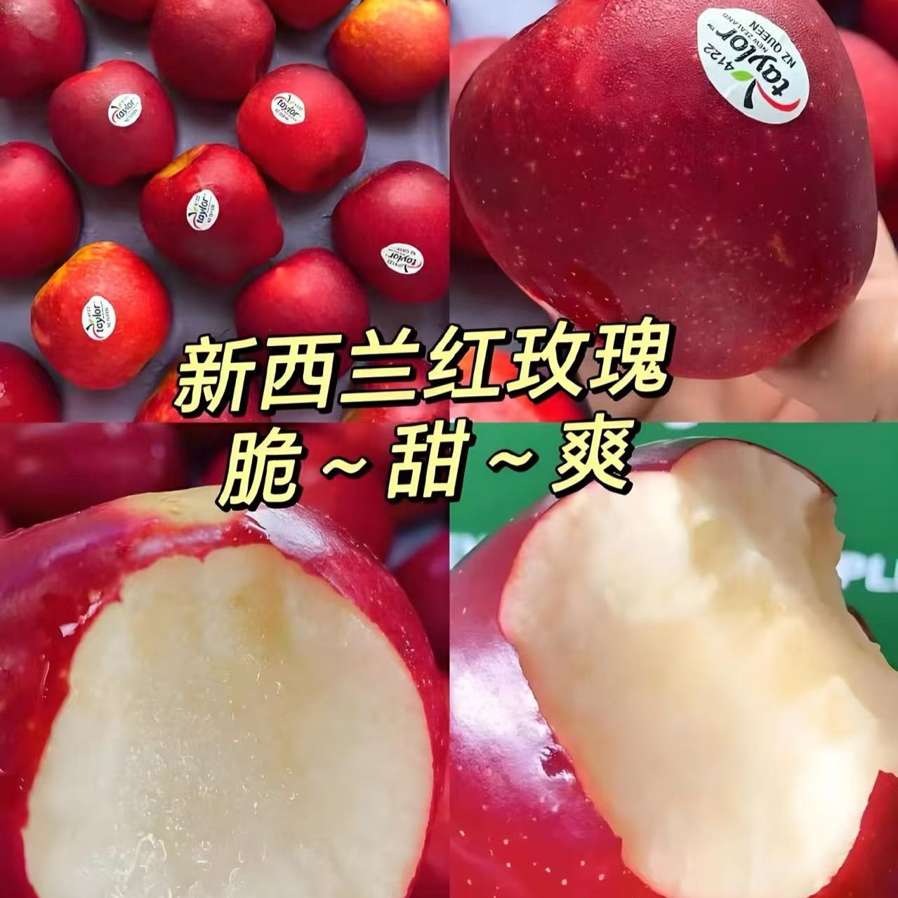 【进口】新西兰红玫瑰苹果精品礼盒装云南省