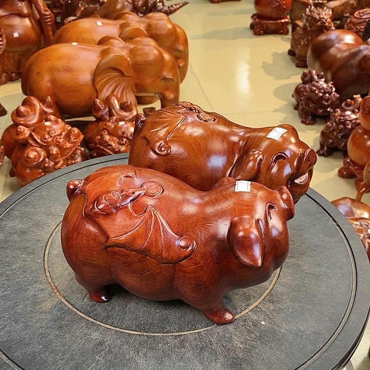 大果紫檀（缅甸花梨）缅甸花梨木猪