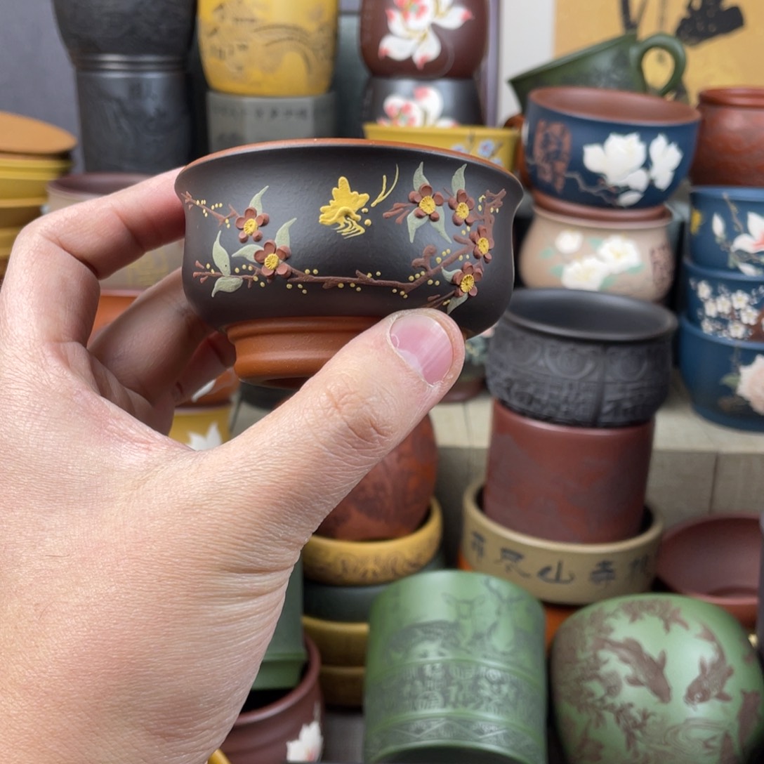 紫砂茶杯紫砂茶杯