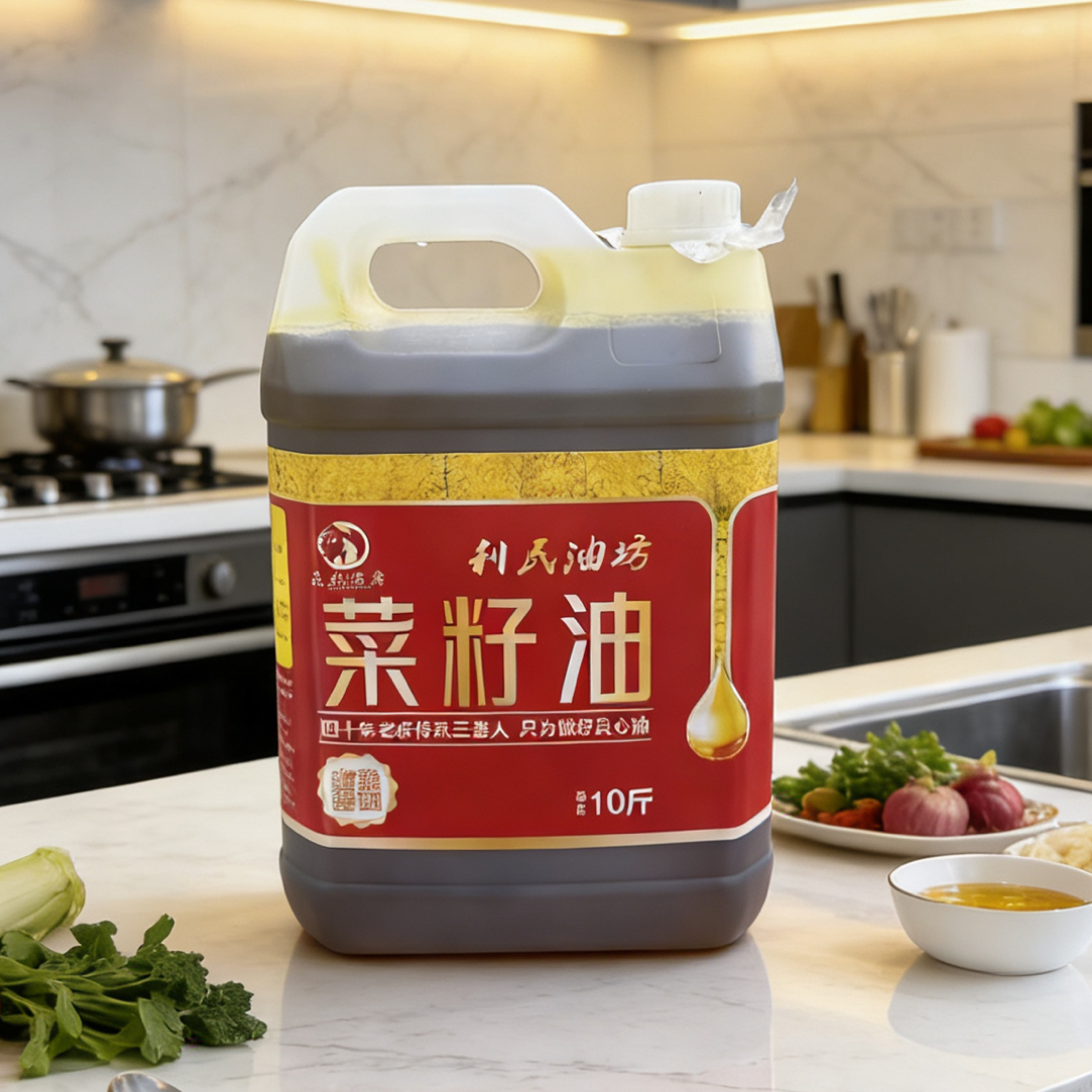 苏北鲜榨农家自榨纯正菜籽油非转基因食用油物理压榨菜油无添加