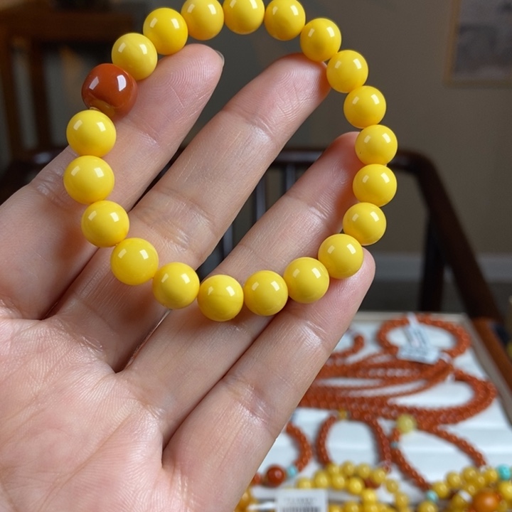 琥珀手链未镶嵌蜜蜡手串9