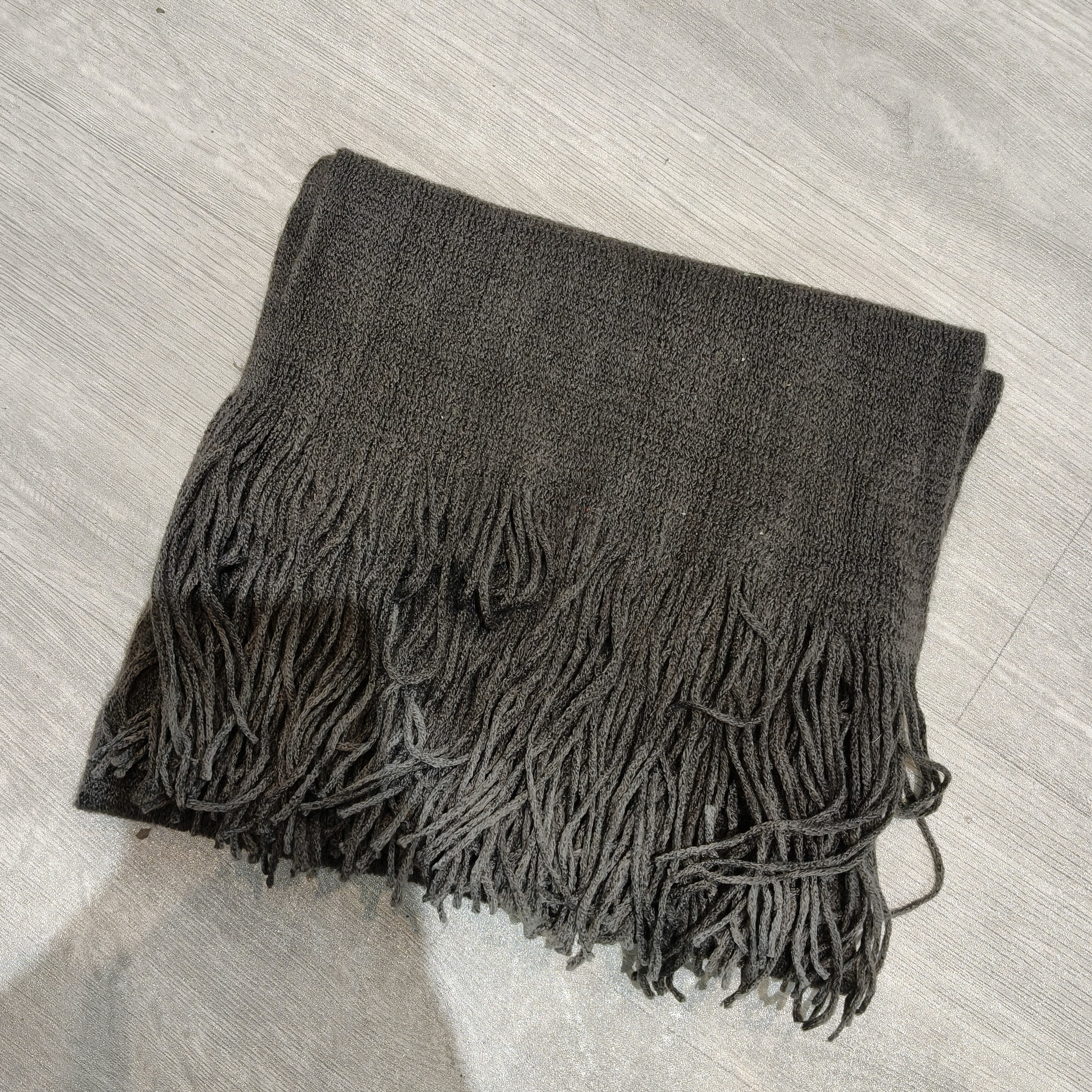 秋冬纯色百搭氛围感保暖围巾随发-果梓79