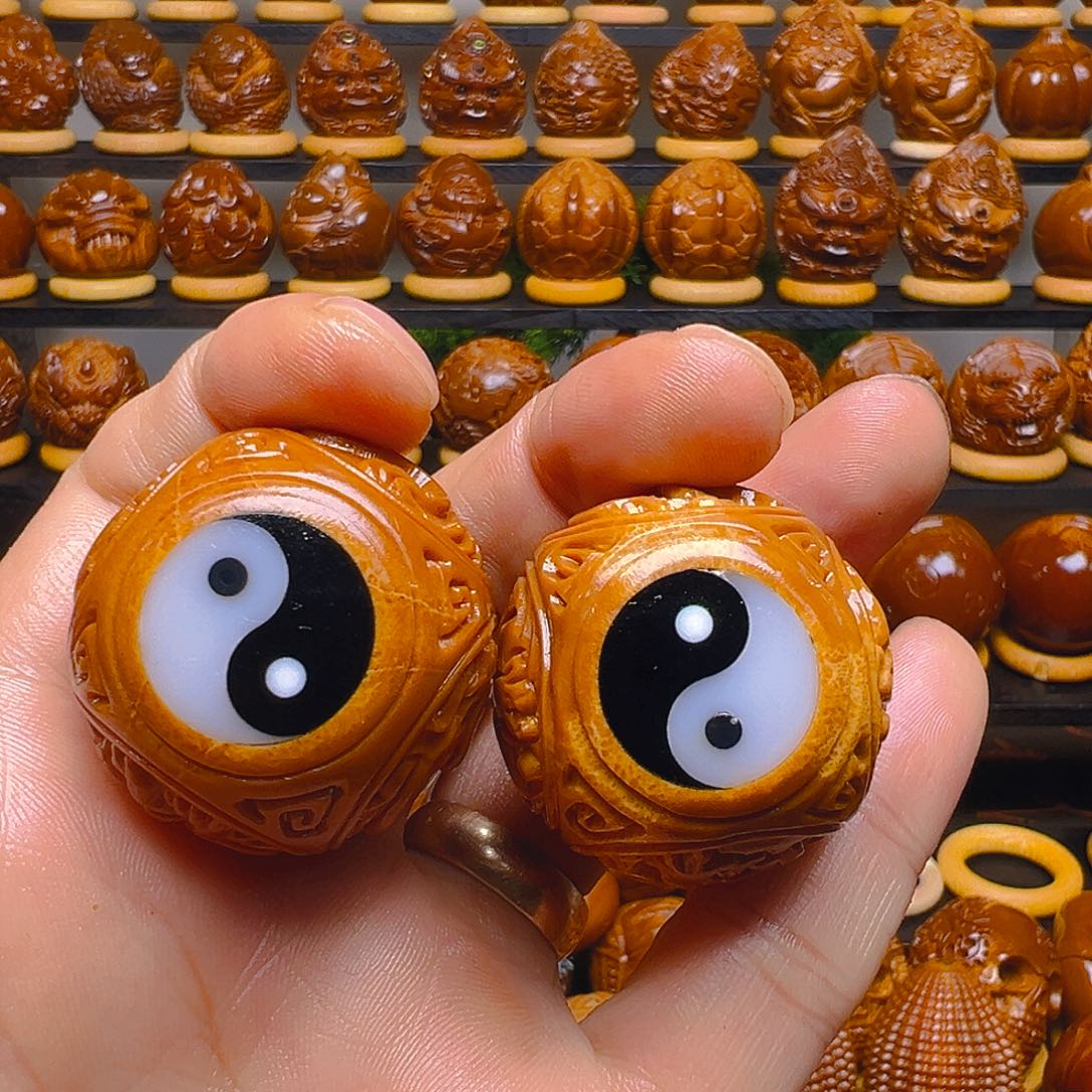 不***晚手串/手链橄榄核四象八卦精工