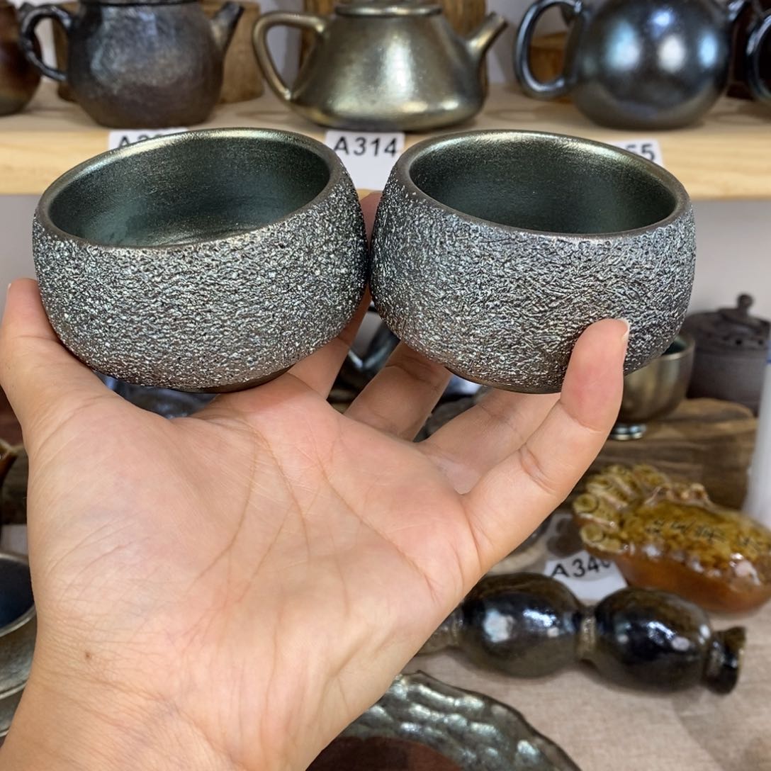 建水紫陶柴烧主人杯