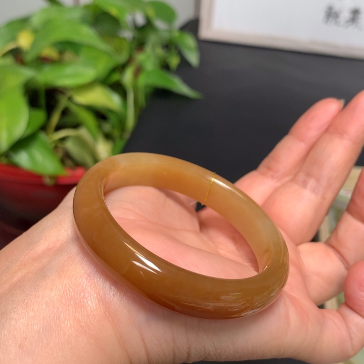 和田玉手镯未镶嵌53