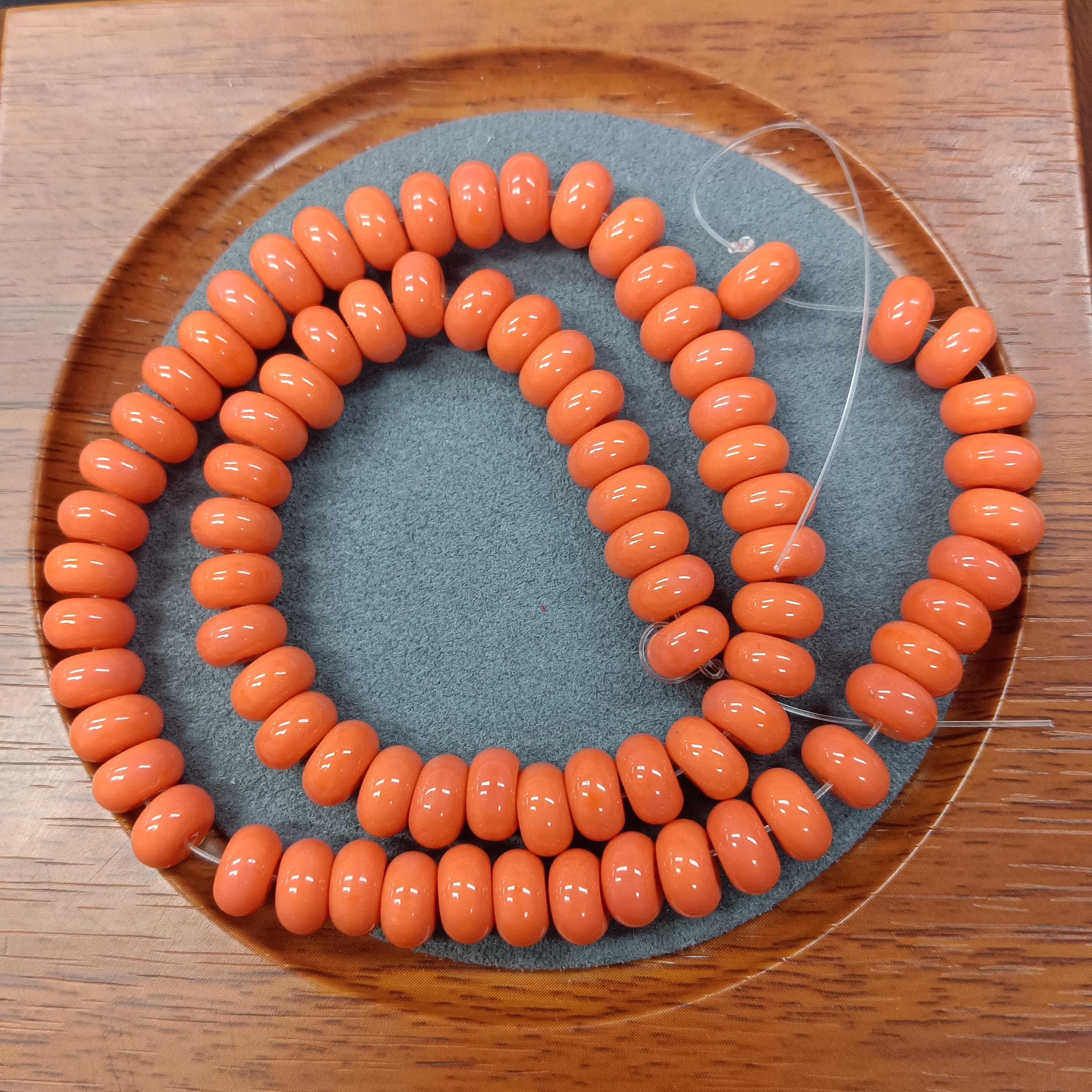 B210号卡8mm橘莫色半成品链子