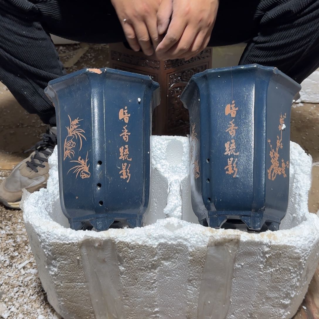 紫砂花盆瑕疵和瑕疵的