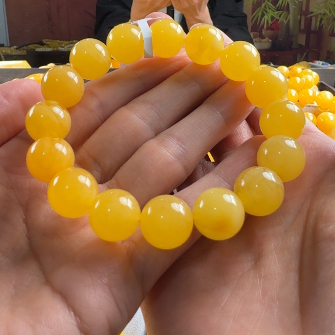 蜜蜡毛衣链未镶嵌