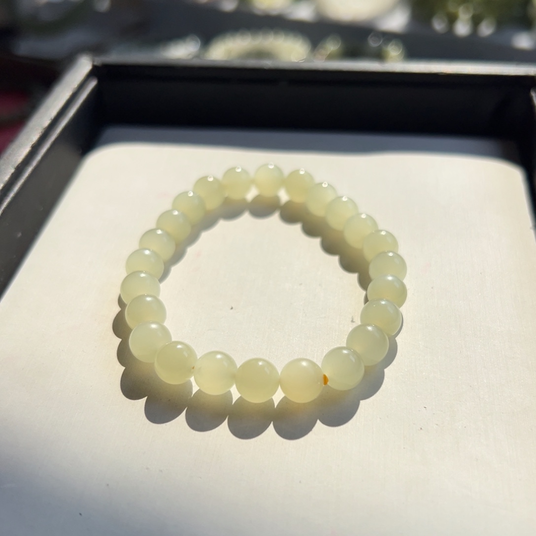 和田玉手链未镶嵌小**儿