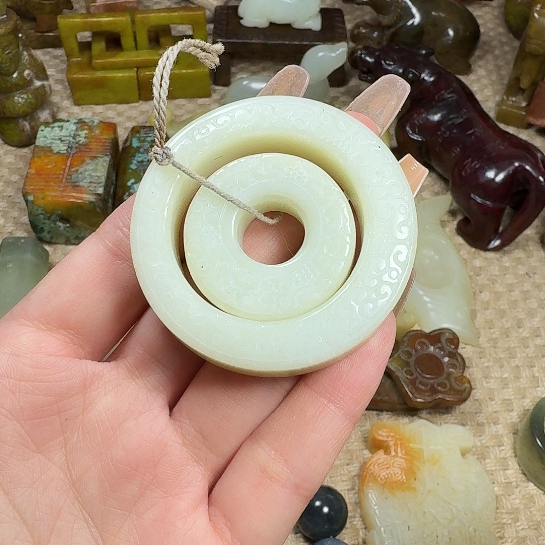 白玉菩提吊坠挂件