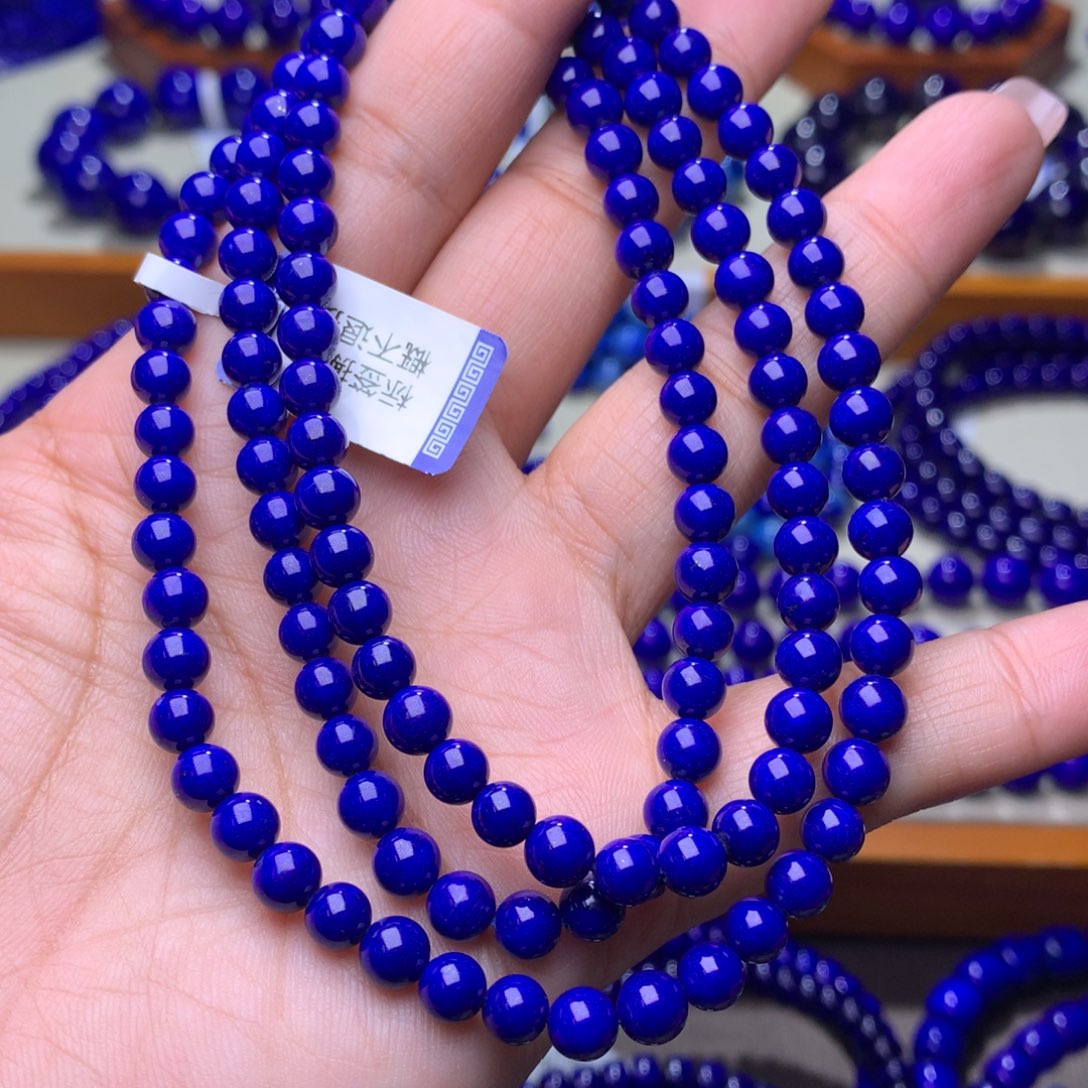 青金石手链未镶嵌5.7m