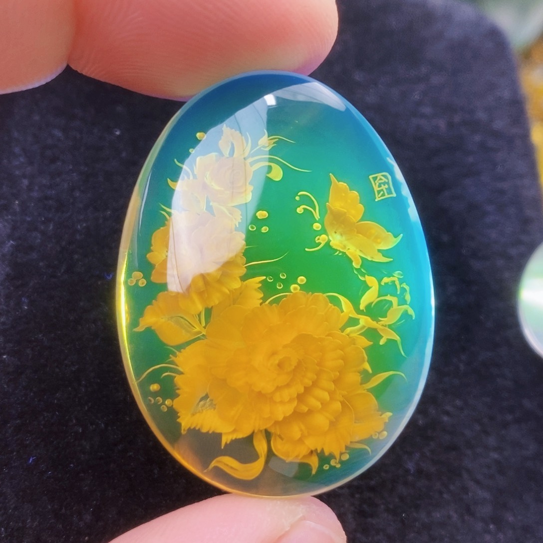 【闪购商品】蓝珀吊坠(不含链)未镶嵌