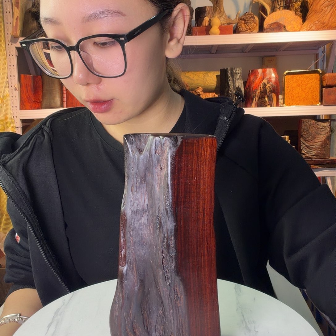 紫檀木类端景台老****竿