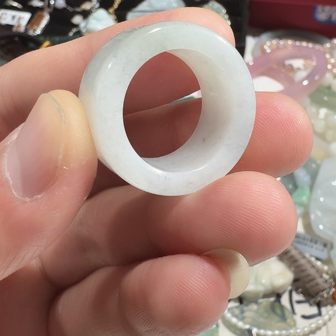 翡翠未镶嵌颈饰扳指卡19.6#