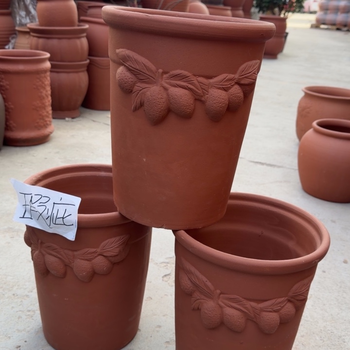 紫砂花盆口25高31宜兴紫砂