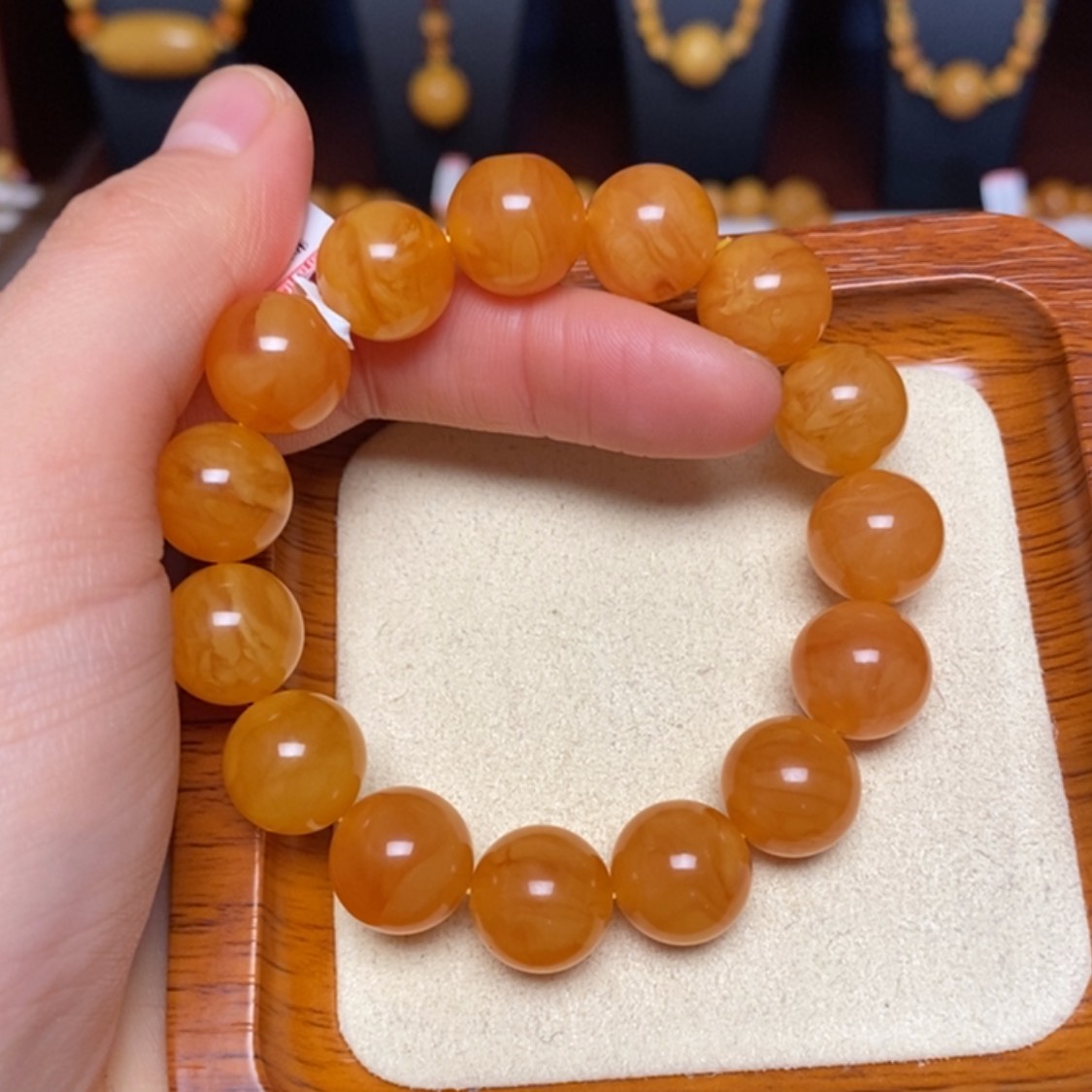 【闪购商品】未镶嵌蜜蜡手链手串