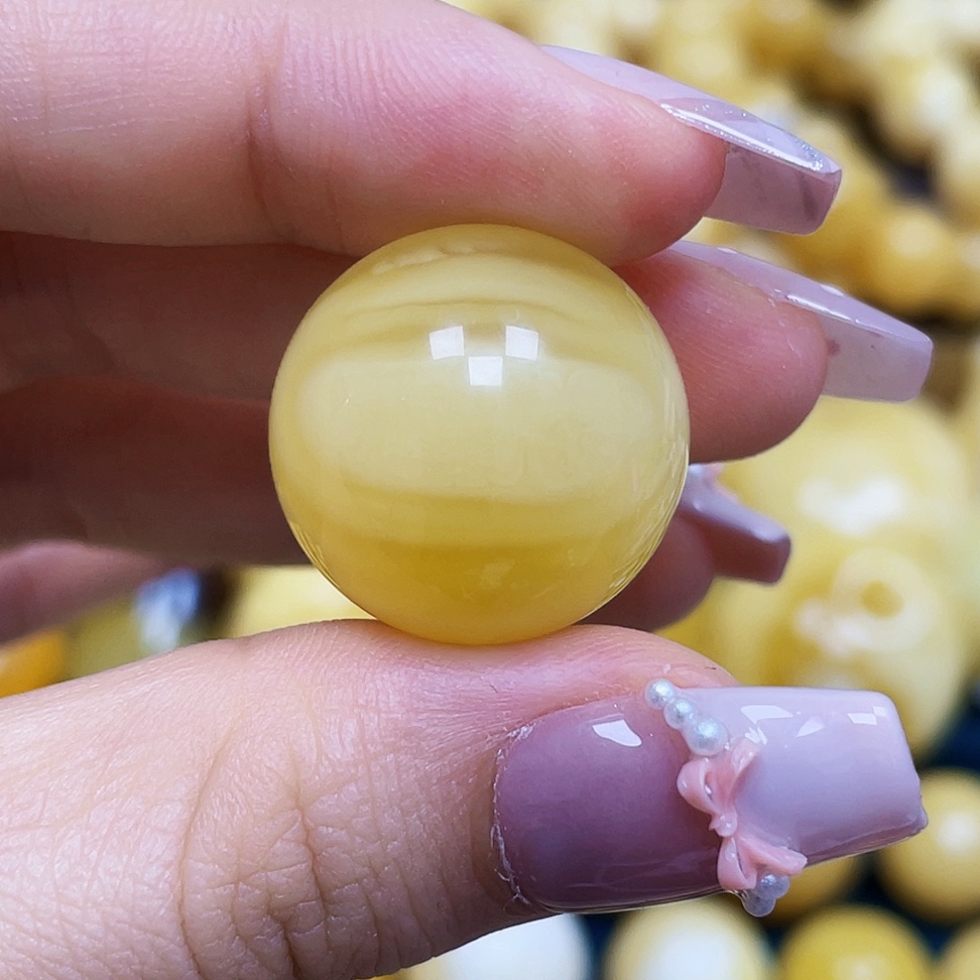 蜜蜡未镶嵌珠宝奇石21.2mm珠子