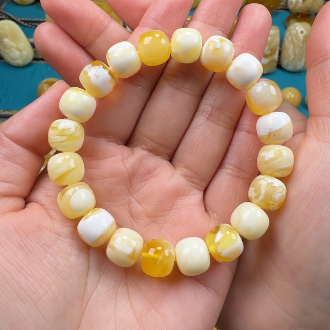 蜜蜡手链未镶嵌蜜蜡