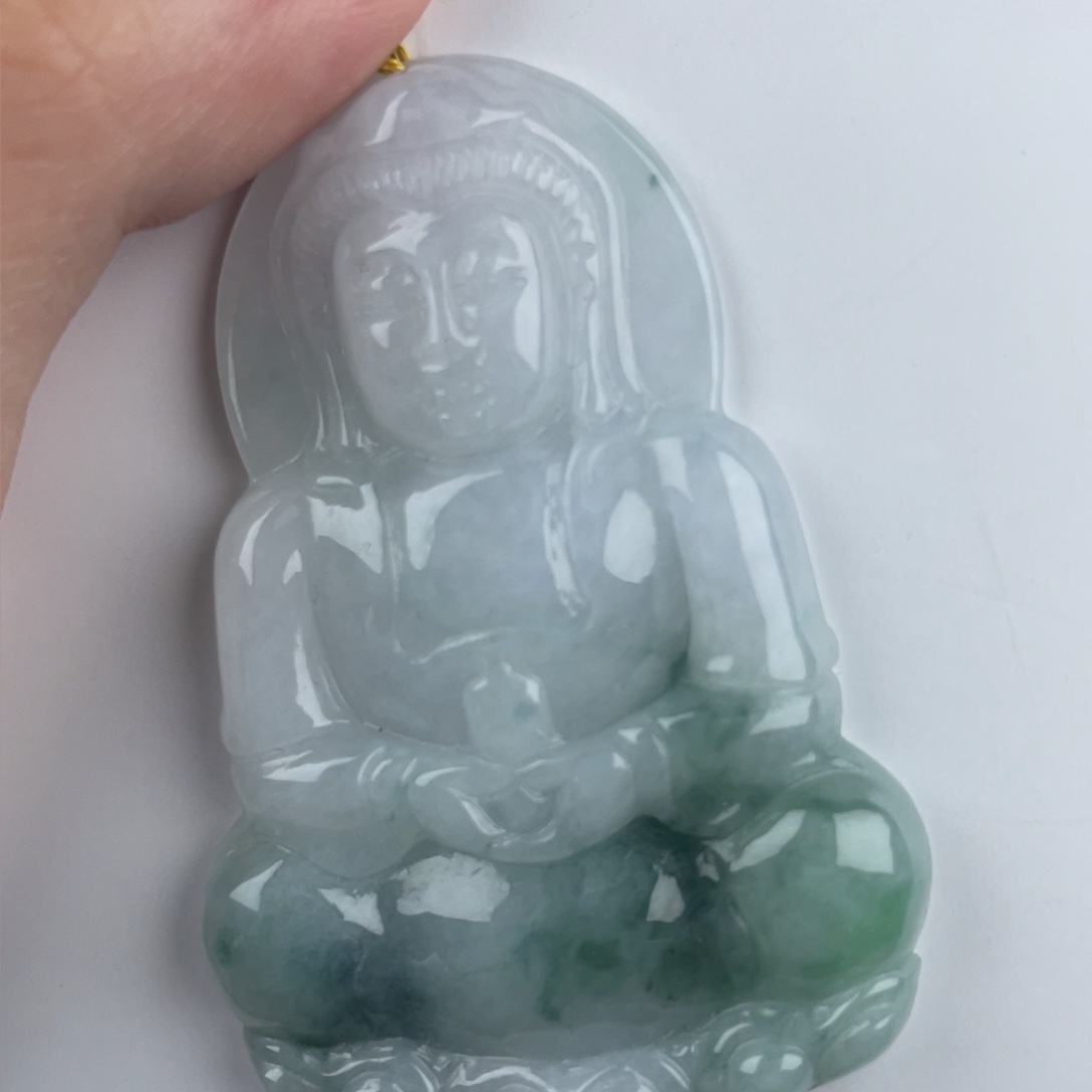 颈饰未镶嵌翡翠观音