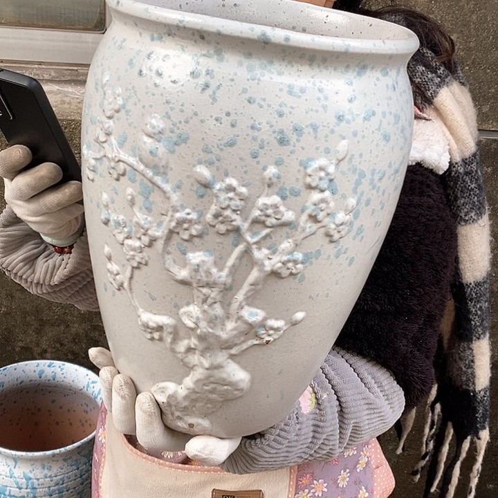 紫砂花盆正品口25高35