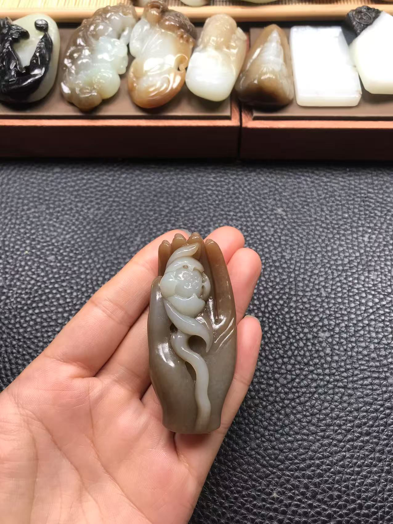 和田玉佛手，实物漂亮