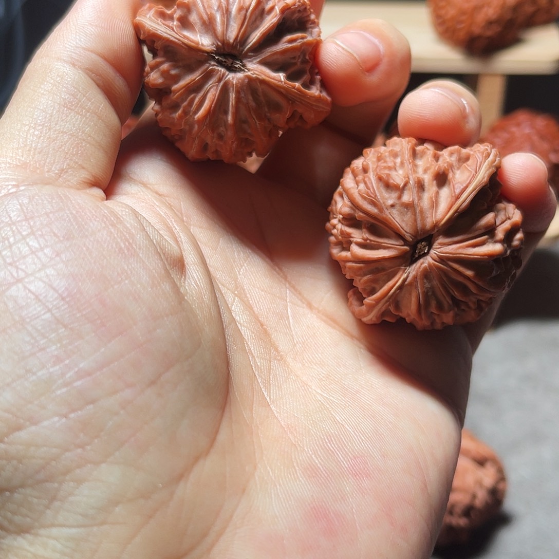 桃***夭文玩核桃把件正磨