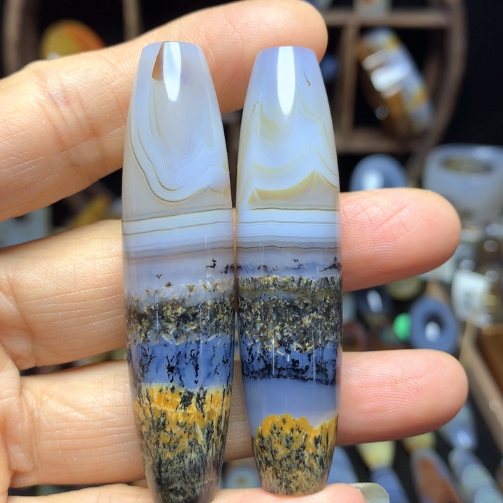 未镶嵌颈饰玛瑙/玉髓爽*