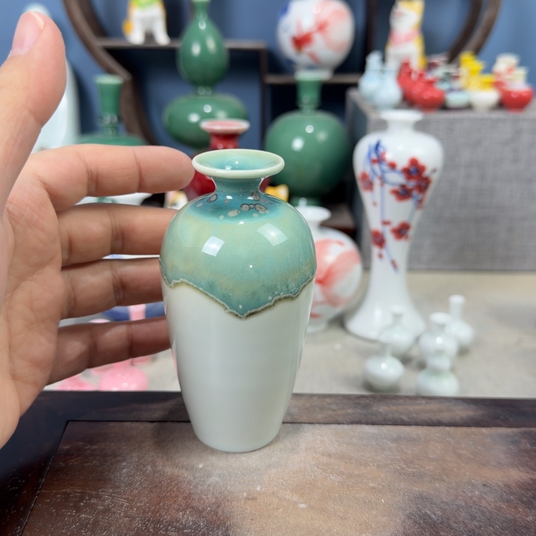 陶瓷手工小花器摆件