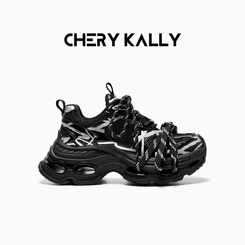 CHERY KALLY厚底透气老爹鞋时尚休闲鞋女鞋增高运动鞋963LD5534