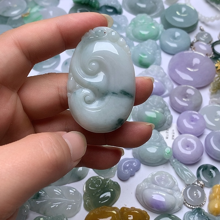 翡翠未镶嵌颈饰天然翡翠