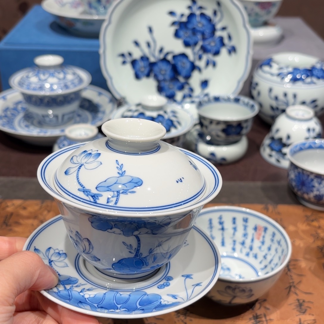 瓷片赤*景德镇纯手工手绘