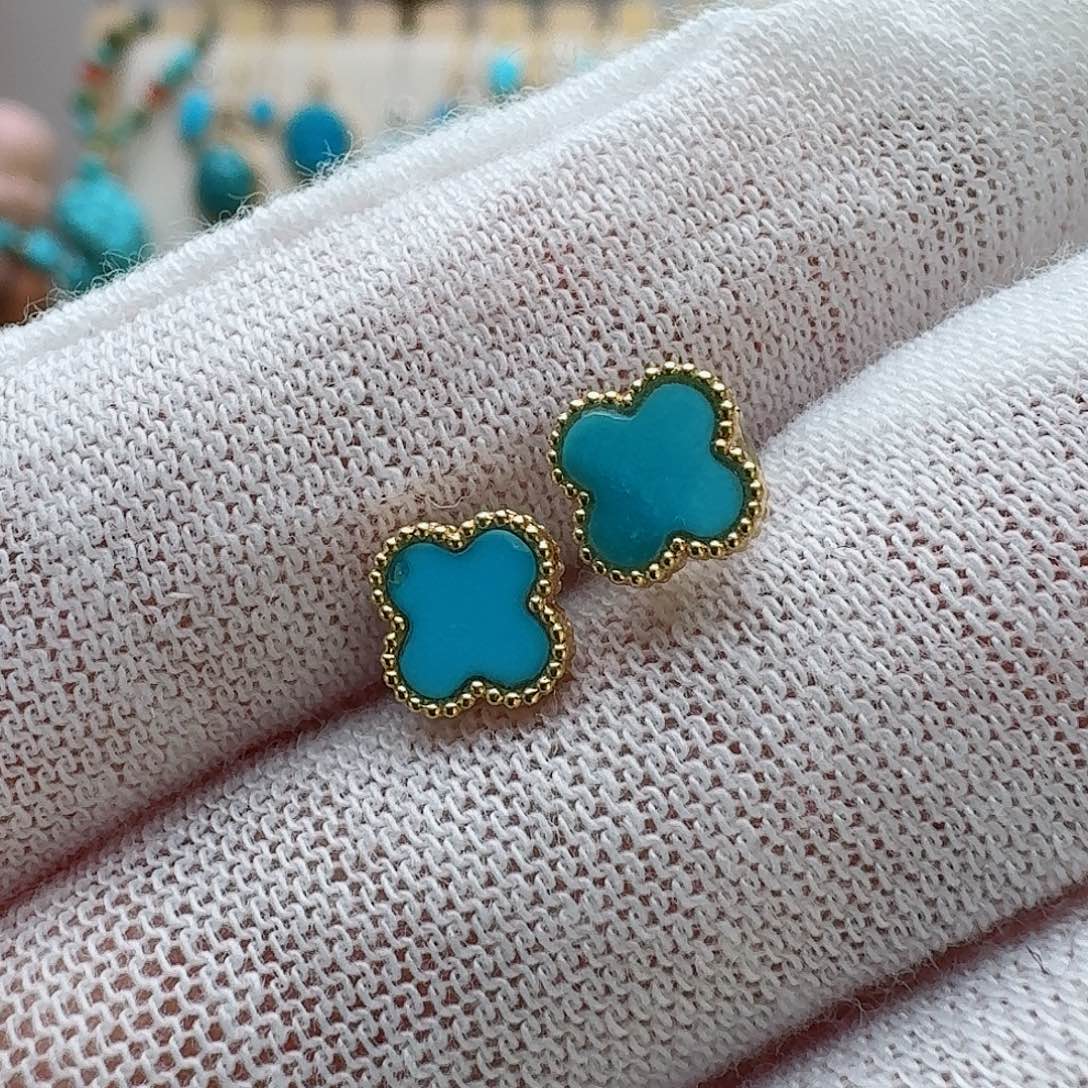 绿松石珠宝奇石18K金镶嵌