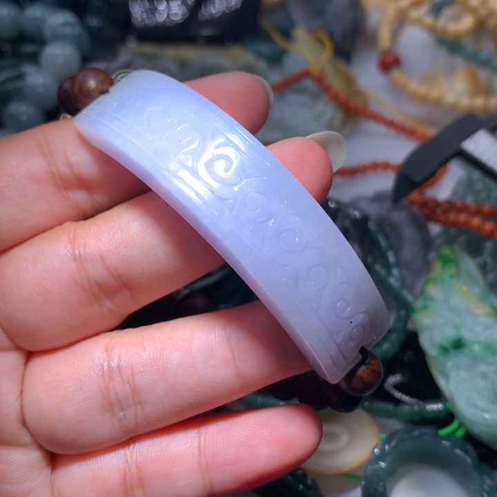 翡翠颈饰未镶嵌保真天然A货翡翠