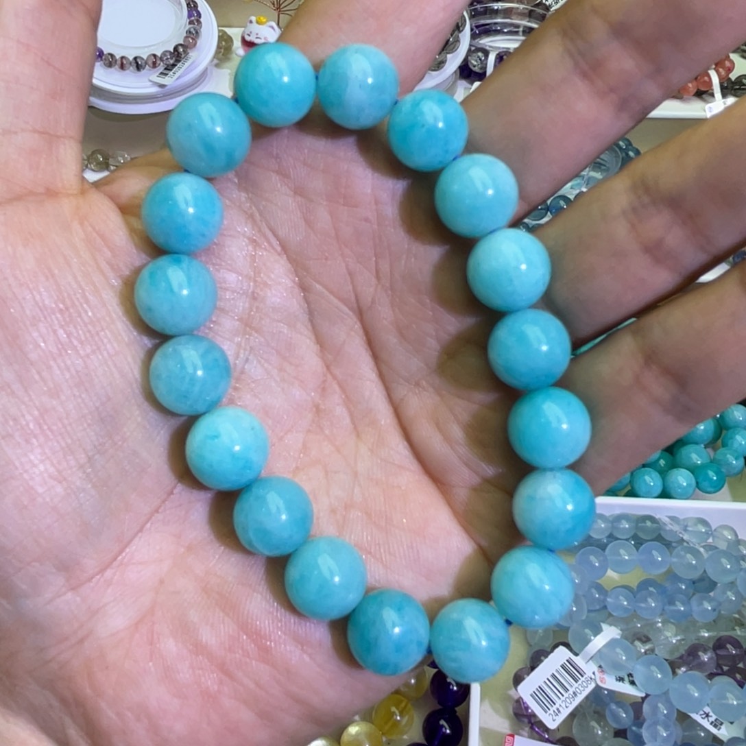 芙蓉石手链未镶嵌幸运之石天河石12m