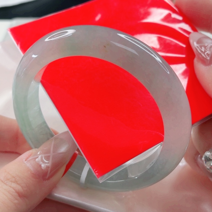 翡翠未镶嵌手镯54x595