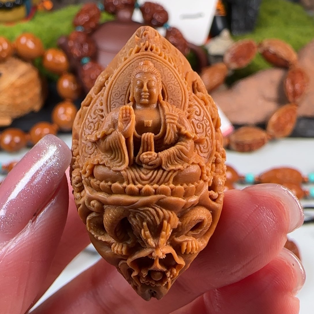 橄榄核手串/手链十八罗汉拜万佛单籽